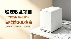全自动设备挂G项目,日收益200左右,省心长效运营,最稳最省心的项目【揭秘】-资源站