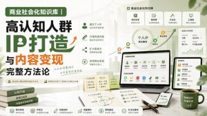 商业社会化知识库|高认知人群IP打造与内容变现完整方法论【文档】-资源站