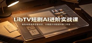LibTV短剧AI进阶实战课:角色场景道具全套设定,分镜提示词搭建完整工作流-资源站