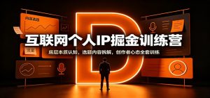 互联网个人IP掘金训练营:底层本质认知,选题内容拆解,创作者心态全套训练-资源站