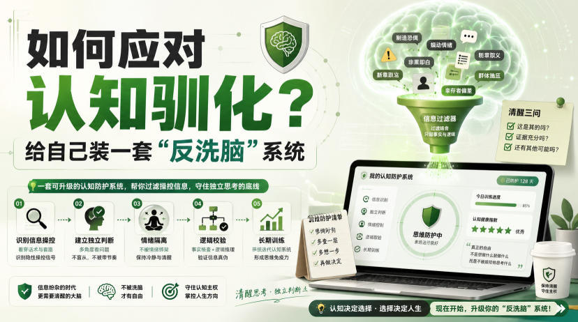付费文章：如何应对认知驯化？给自己装一套“反洗脑”系统-资源站