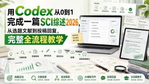 用Codex从0到1完成一篇SCI综述2026,从选题文献到投稿回复,完整全流程教学-资源站