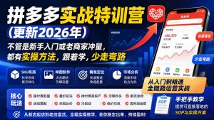 拼多多实战特训营(更新26年0822-资源站