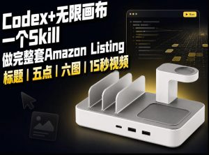 我用一个Codex Skill做完Amazon Listing:标题、五点、六图和视频全流程-资源站
